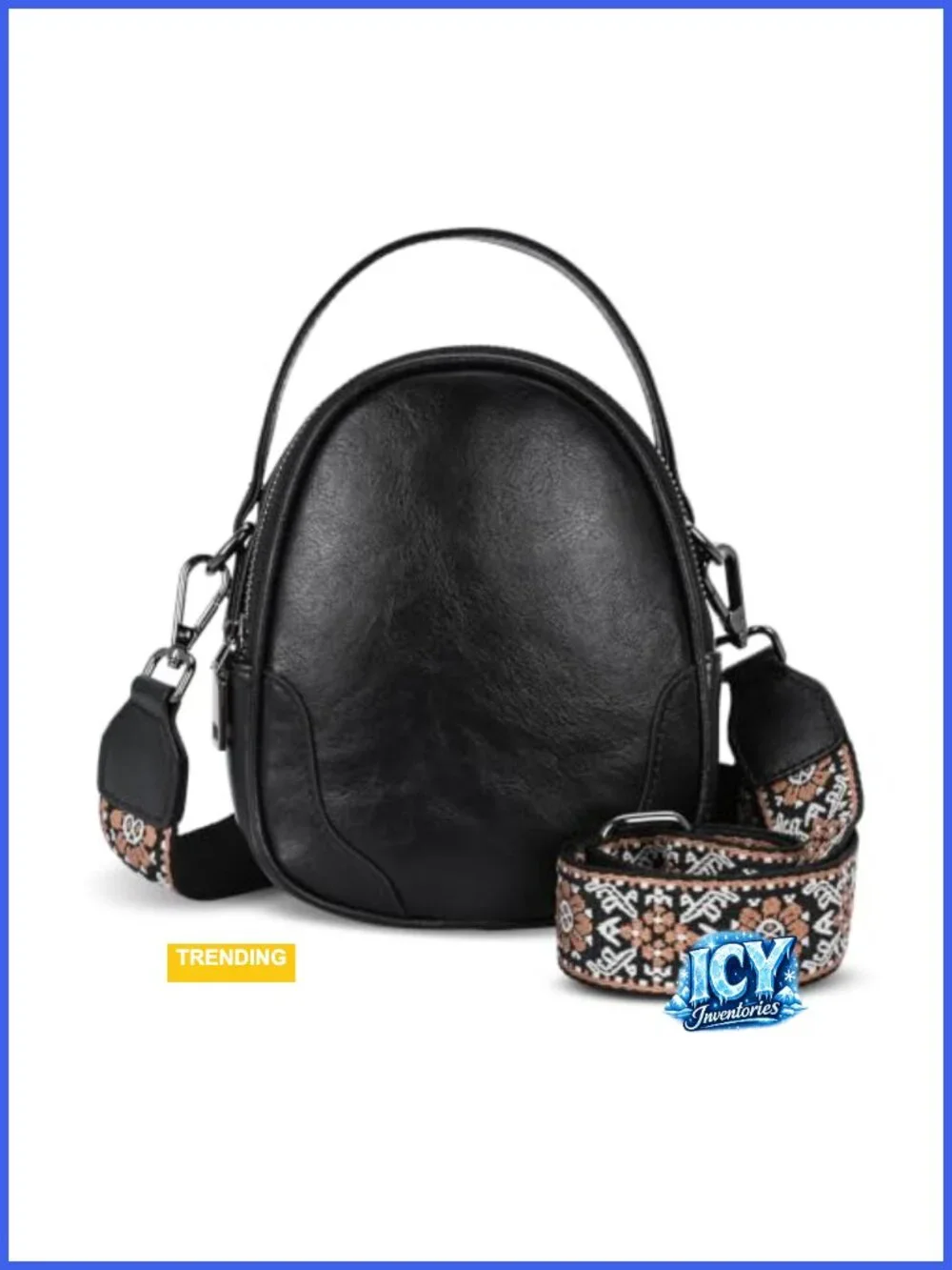 Crossbody Bag for Women Leather Shoulder Purse with Adjustable Straps, Small